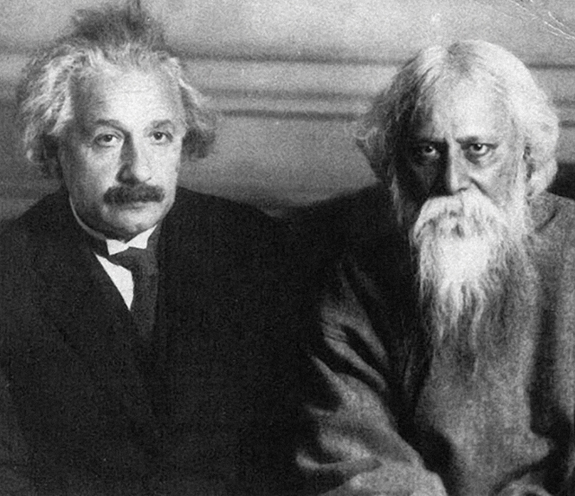 Albert Einstein and Rabindranath Tagore 